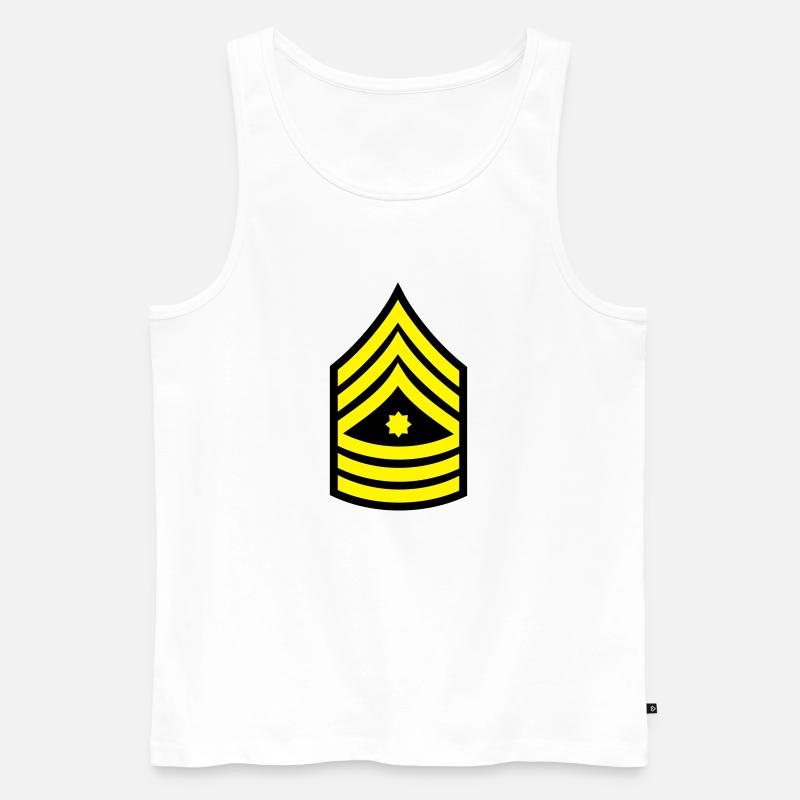 sergeant_1_f2 - Männer Premium Bio Tank Top - Weiß