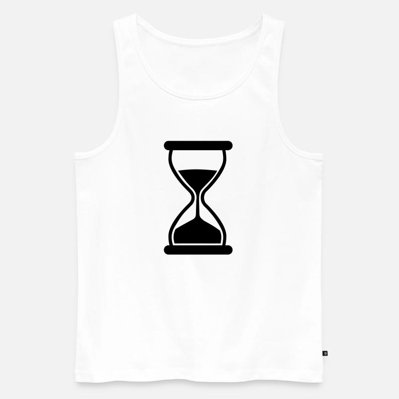 Sanduhr - Männer Premium Bio Tank Top - Weiß