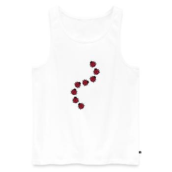 Ladybug - Men's Premium Organic Tank Top - white - Front - Michal (187cm)
