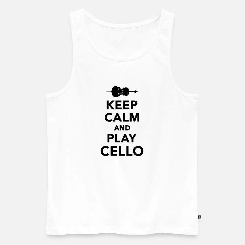 Cello - Männer Premium Bio Tank Top - Weiß