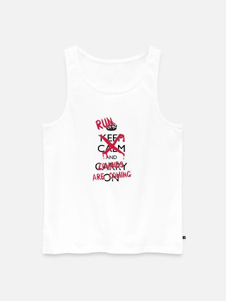 Run zombies - Débardeur bio Premium Homme - blanc