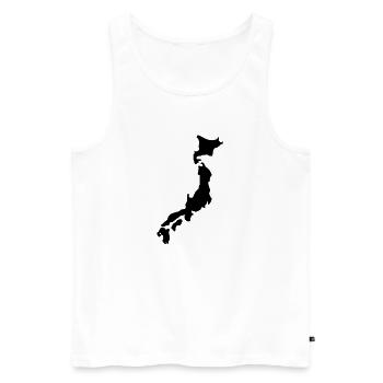 japan - Männer Premium Bio Tank Top - Weiß - Vorne - AI Model Male 178 light (178cm)
