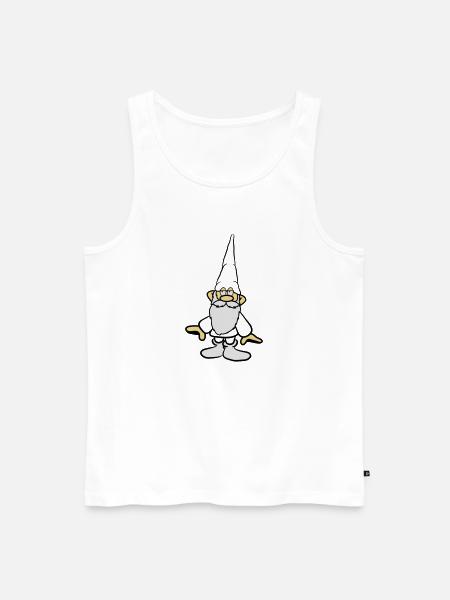 Dwarf cool belt - Men's Premium Organic Tank Top - white