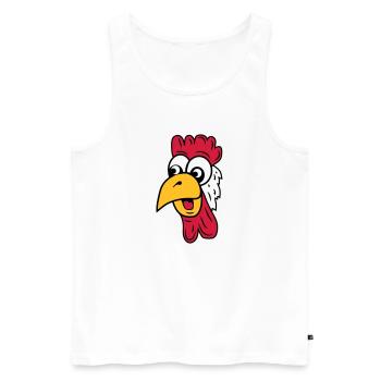 hahn - Men's Premium Organic Tank Top - white - Front - Michal (187cm)