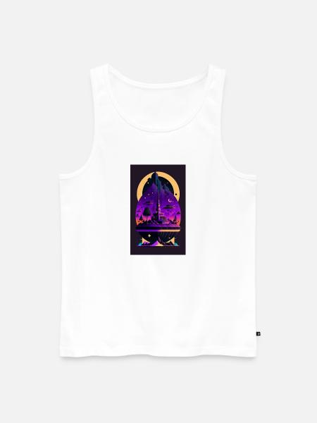 ORIGINAL ART - Men's Premium Organic Tank Top - white
