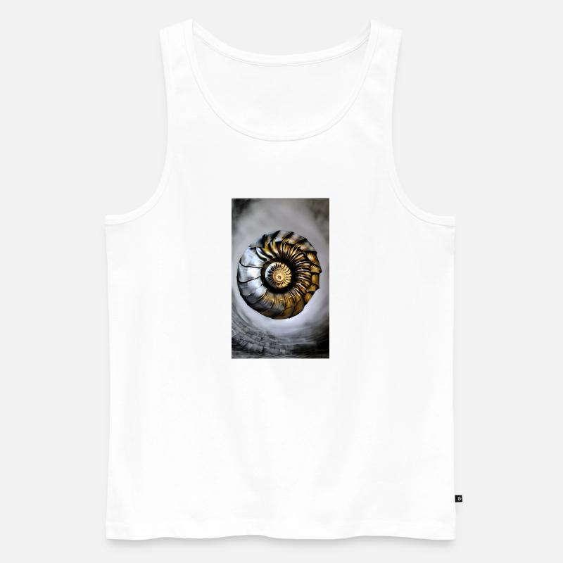 Nautilus - Männer Premium Bio Tank Top - Weiß