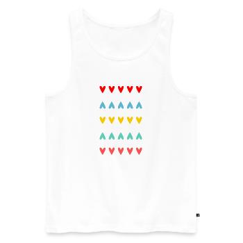 PAAR. GERADE VERHEIRATET. Junggesellinnenabschied. VALENTINSTAG. MARIES - Männer Premium Bio Tank Top - Weiß - Vorne - Michal (187cm)