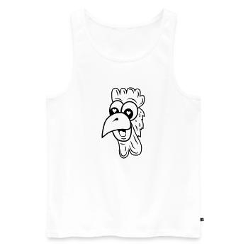 verliebtes huhn - Männer Premium Bio Tank Top - Weiß - Vorne - Michal (187cm)