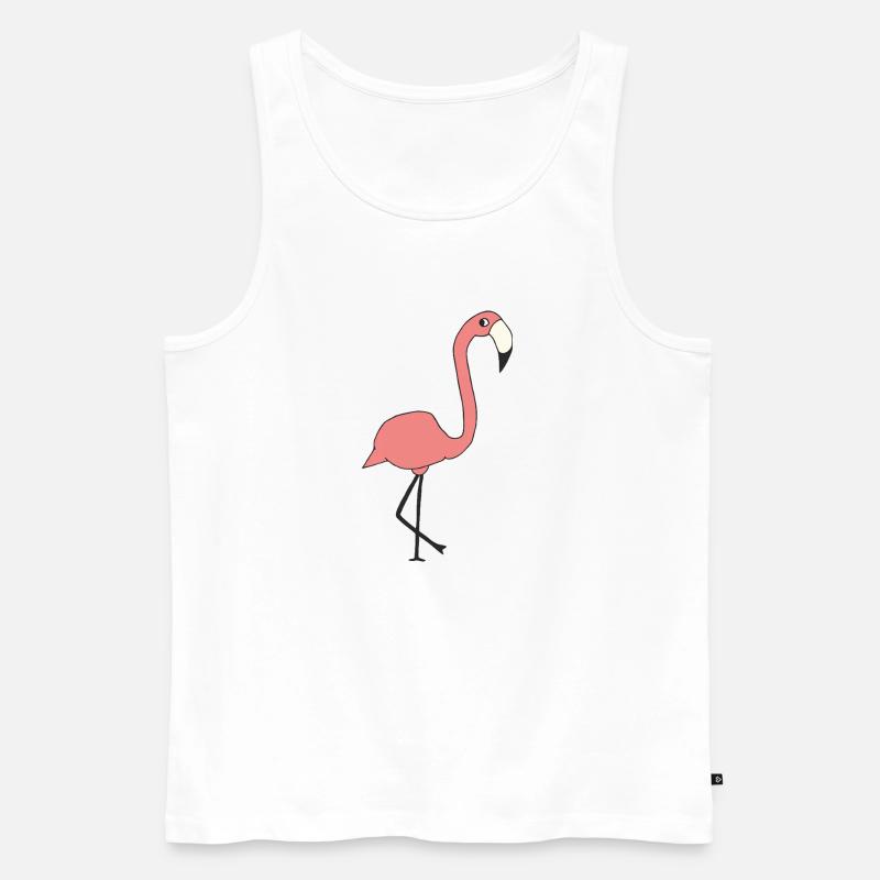 flamingo - Männer Premium Bio Tank Top - Weiß