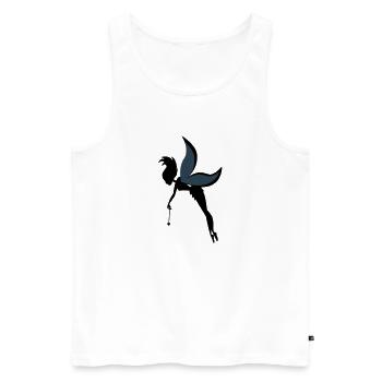 kleine Fee - Männer Premium Bio Tank Top - Weiß - Vorne - AI Model Male 178 light (178cm)