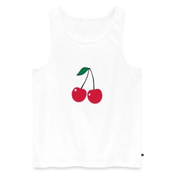 cerise - Débardeur bio Premium Homme - blanc - Devant - Michal (187cm)