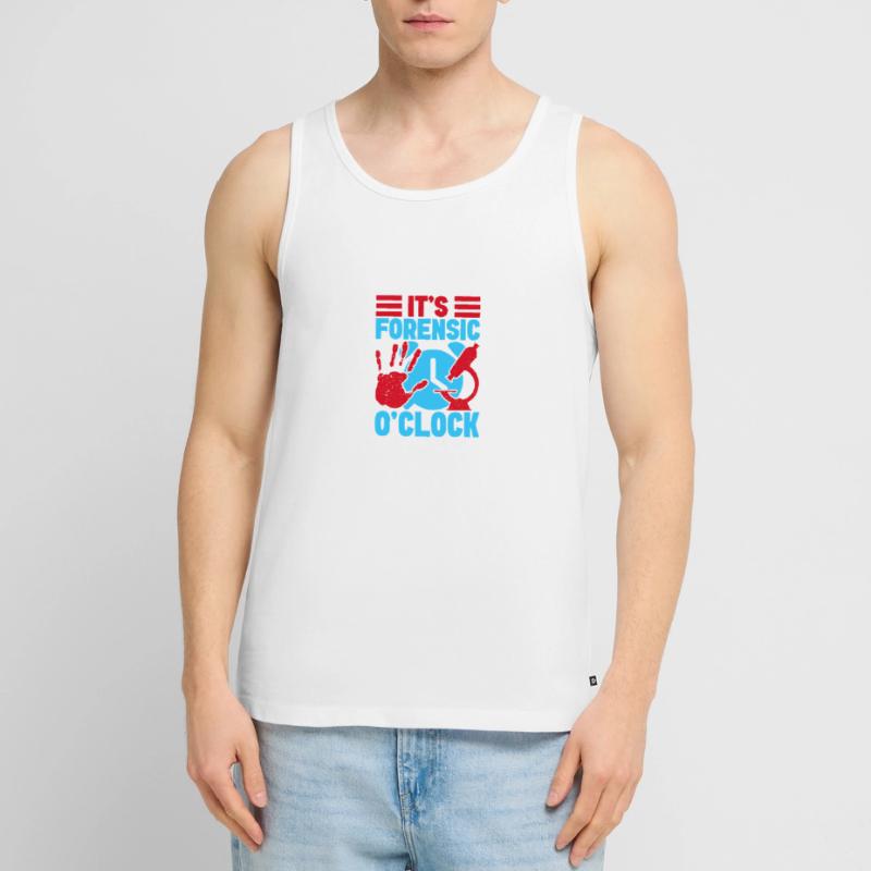 Forensic Science Major Forensic O ́Clock Forensics Men's Premium Organic Tank Top