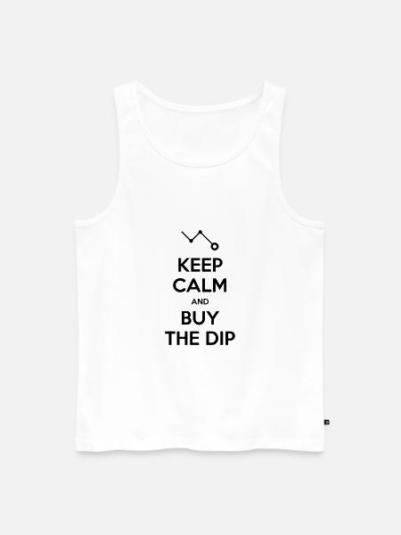 Buy the Dip - Men's Premium Organic Tank Top - white
