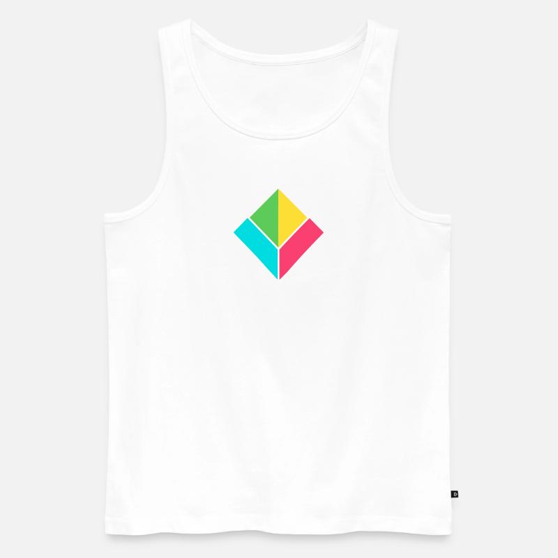 LOVE DANCING - - Männer Premium Bio Tank Top - Weiß