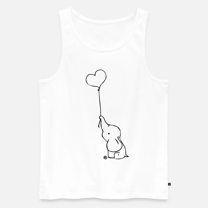 Elefantastisch - Männer Premium Bio Tank Top - Weiß