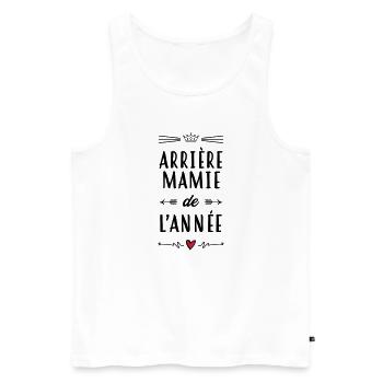 Großmütter / Oma / Mami / Großmutter / Mamy - Männer Premium Bio Tank Top - Weiß - Vorne - AI Model Male 178 light (178cm)