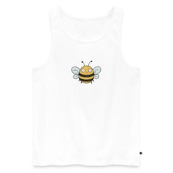 PETITS ACTIVISTES | Bee - Débardeur bio Premium Homme - blanc - Devant - Michal (187cm)