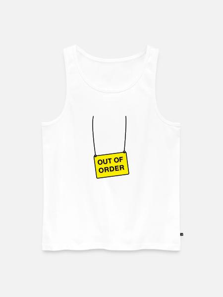 out of order - Männer Premium Bio Tank Top - Weiß