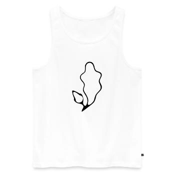 Pony Small Horses Brand - Men's Premium Organic Tank Top - white - Front - AI Model Male 178 light (178cm)