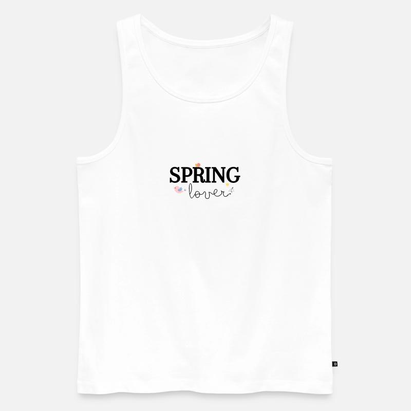 Spring Lover - Männer Premium Bio Tank Top - Weiß