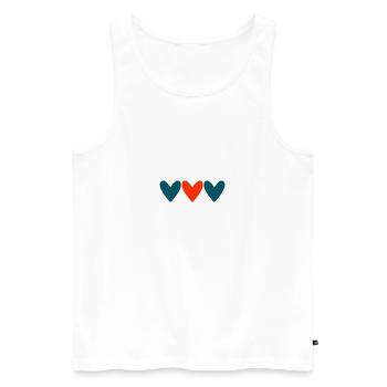 PAAR. ICH HABE GERADE GEHEIRATET. Junggesellinnenabschied. VALENTINSTAG. MARIES - Männer Premium Bio Tank Top - Weiß - Vorne - Michal (187cm)