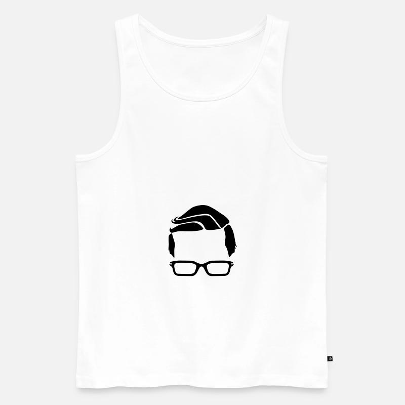 Hipster - Männer Premium Bio Tank Top - Weiß