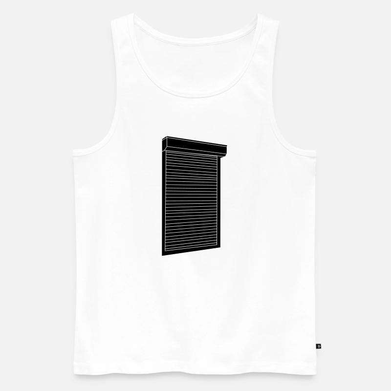 Rollläden - Männer Premium Bio Tank Top - Weiß