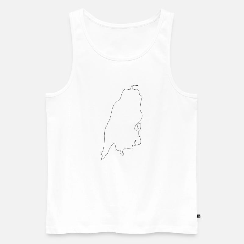 Lefkada - Männer Premium Bio Tank Top - Weiß