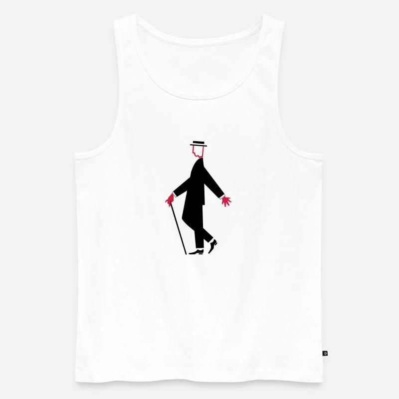 Elegance - Männer Premium Bio Tank Top - Weiß