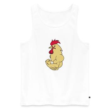 bodybuilder_hahn_2 - Men's Premium Organic Tank Top - white - Front - AI Model Male 178 light (178cm)