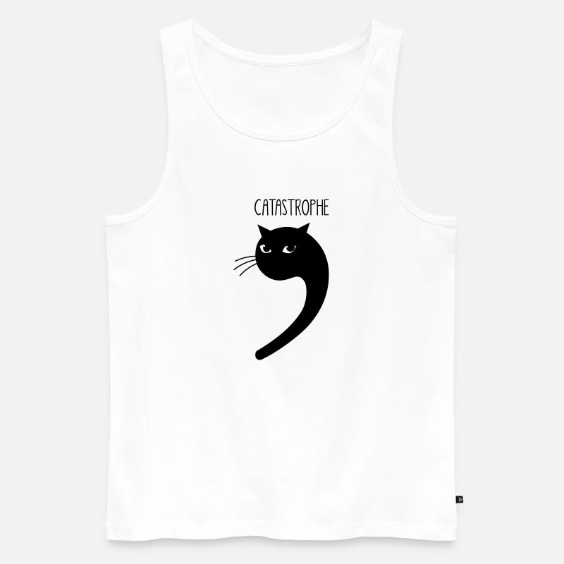 Katastrophe - Männer Premium Bio Tank Top - Weiß