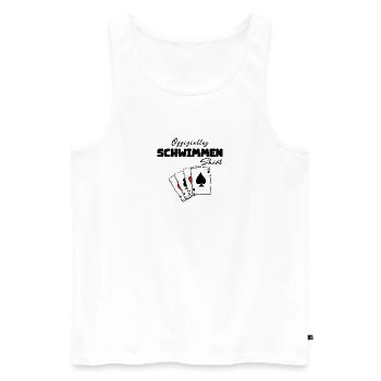 Maillot de Natation Officiel - Débardeur bio Premium Homme - blanc - Devant - Michal (187cm)