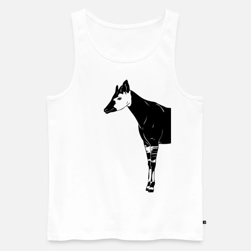 Okapi - Männer Premium Bio Tank Top - Weiß