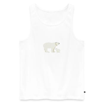 Wildtiere - Männer Premium Bio Tank Top - Weiß - Vorne - Michal (187cm)