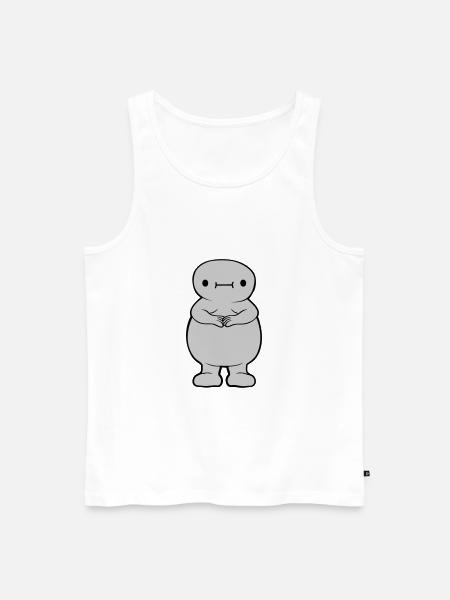 Dicker süßer Fettsack - Männer Premium Bio Tank Top - Weiß