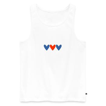 PAAR. ICH HABE GERADE GEHEIRATET. Junggesellinnenabschied. VALENTINSTAG. MARIES - Männer Premium Bio Tank Top - Weiß - Vorne - Michal (187cm)