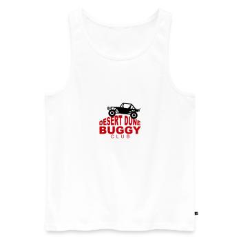 Desert Dune Buggy - Men's Premium Organic Tank Top - white - Front - AI Model Male 178 light (178cm)