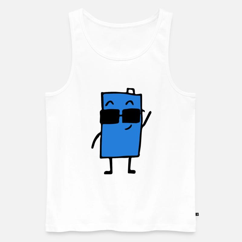Lustig - Geschenkidee - Männer Premium Bio Tank Top - Weiß