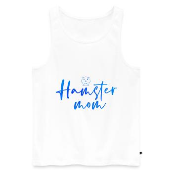 Hamster Mom Animal Lover Pet Owner Rodents Hamster - Männer Premium Bio Tank Top - Weiß - Vorne - Michal (187cm)