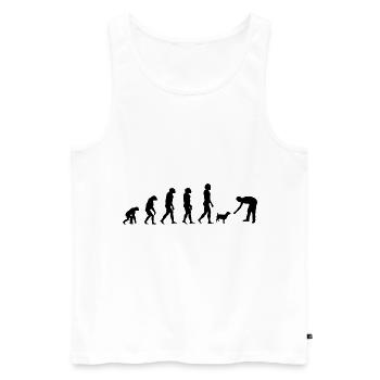 Retro Graphic Animal Keeper Zoo Keeper Animal Love - Männer Premium Bio Tank Top - Weiß - Vorne - Michal (187cm)