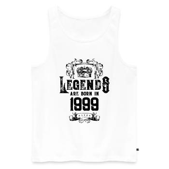 1999 légendes anniversaire - Débardeur bio Premium Homme - blanc - Devant - Michal (187cm)