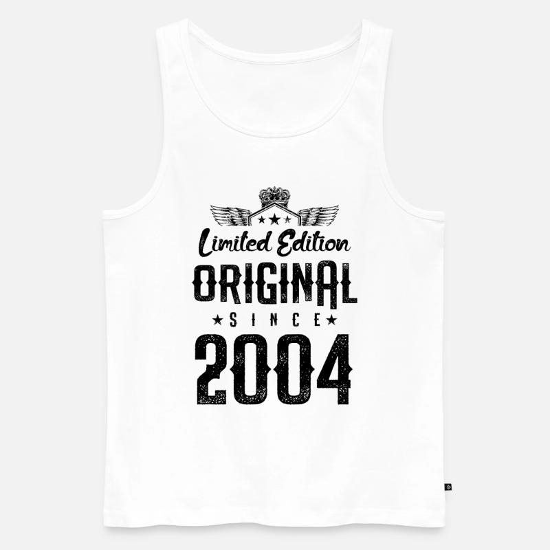2004 limited edition - Männer Premium Bio Tank Top - Weiß