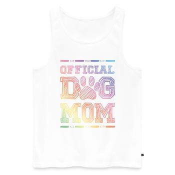 Hunde Mama - Männer Premium Bio Tank Top - Weiß - Vorne - AI Model Male 178 light (178cm)