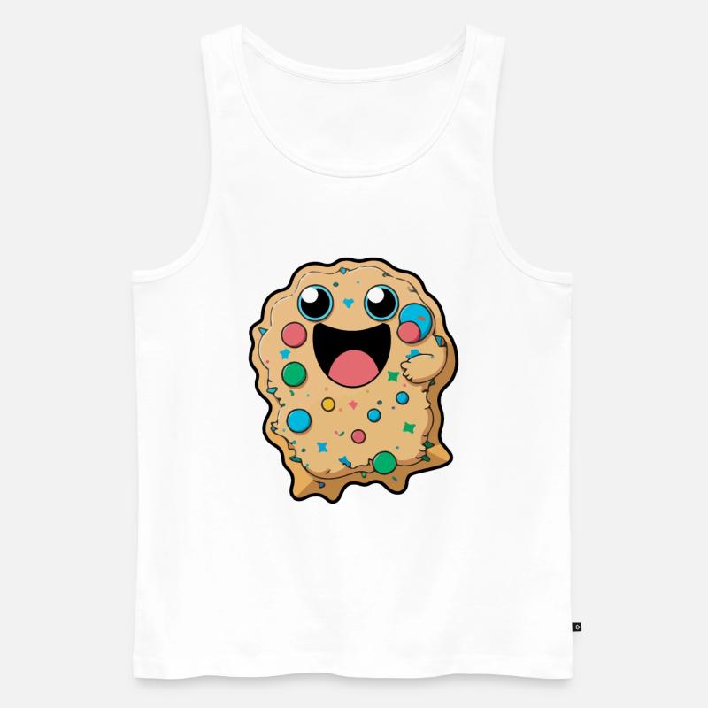 Kekse Comic - Männer Premium Bio Tank Top - Weiß