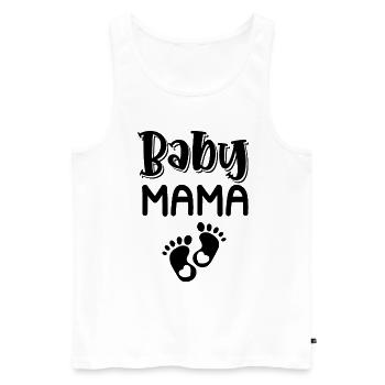 Maman bébé - Débardeur bio Premium Homme - blanc - Devant - Michal (187cm)