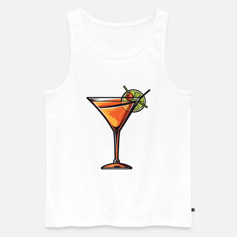 Limonade Drink - Männer Premium Bio Tank Top - Weiß