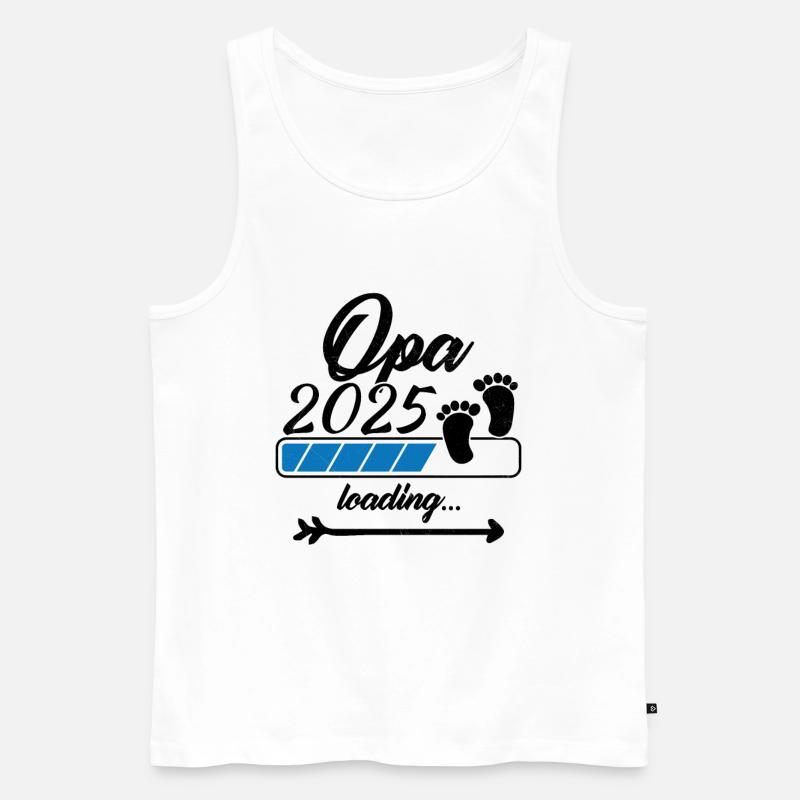Opa 2025 Loading - Männer Premium Bio Tank Top - Weiß