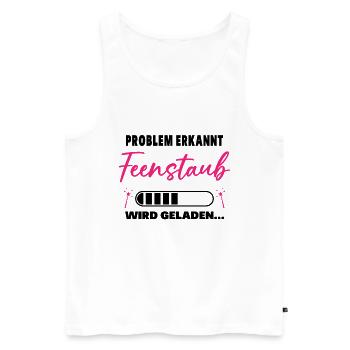 Problem erkannt Feenstaub wird geladen Fee Einhorn - Männer Premium Bio Tank Top - Weiß - Vorne - Michal (187cm)
