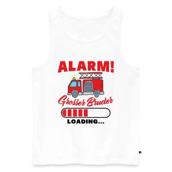 Ich Werde Großer Bruder Fuchs Brüder Geschenk - Männer Premium Bio Tank Top - Weiß - Vorne - Michal (187cm)