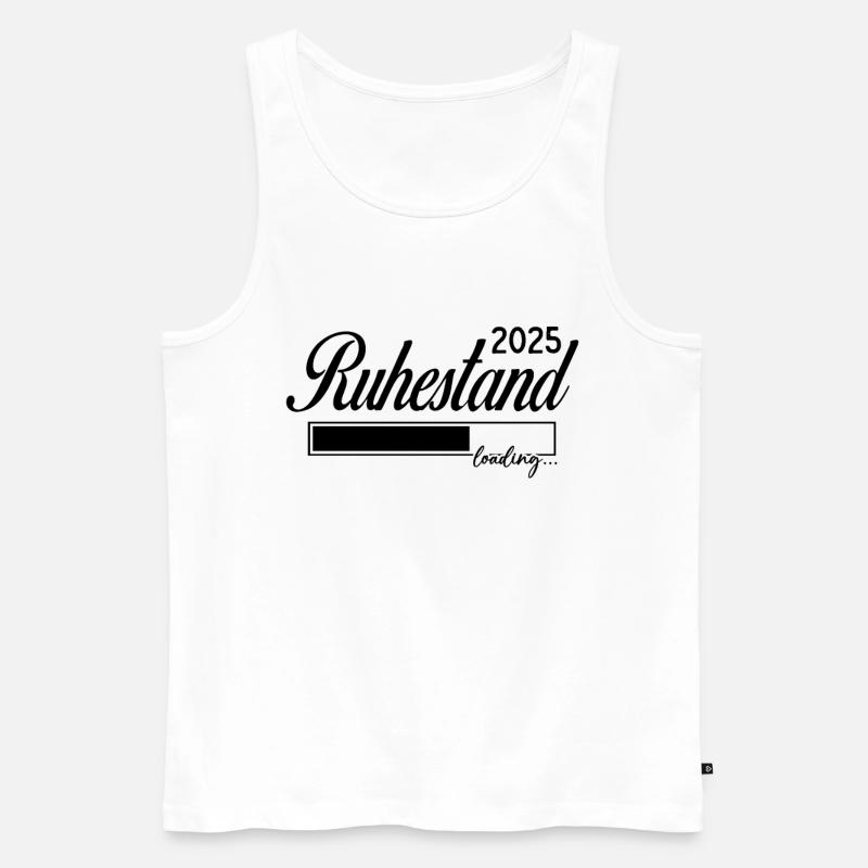 Ruhestand 2025 loading - Männer Premium Bio Tank Top - Weiß